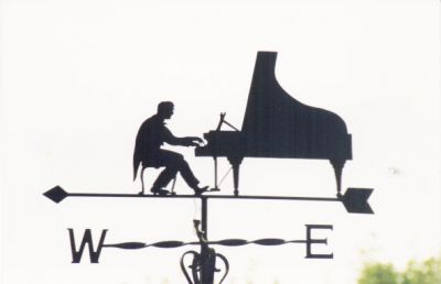 Grand Pianist weathervane